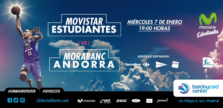 Dos entradas (sectores sin numerar) para cada abonado en el partido contra Morabanc Andorra, nuestro regalo de Reyes
